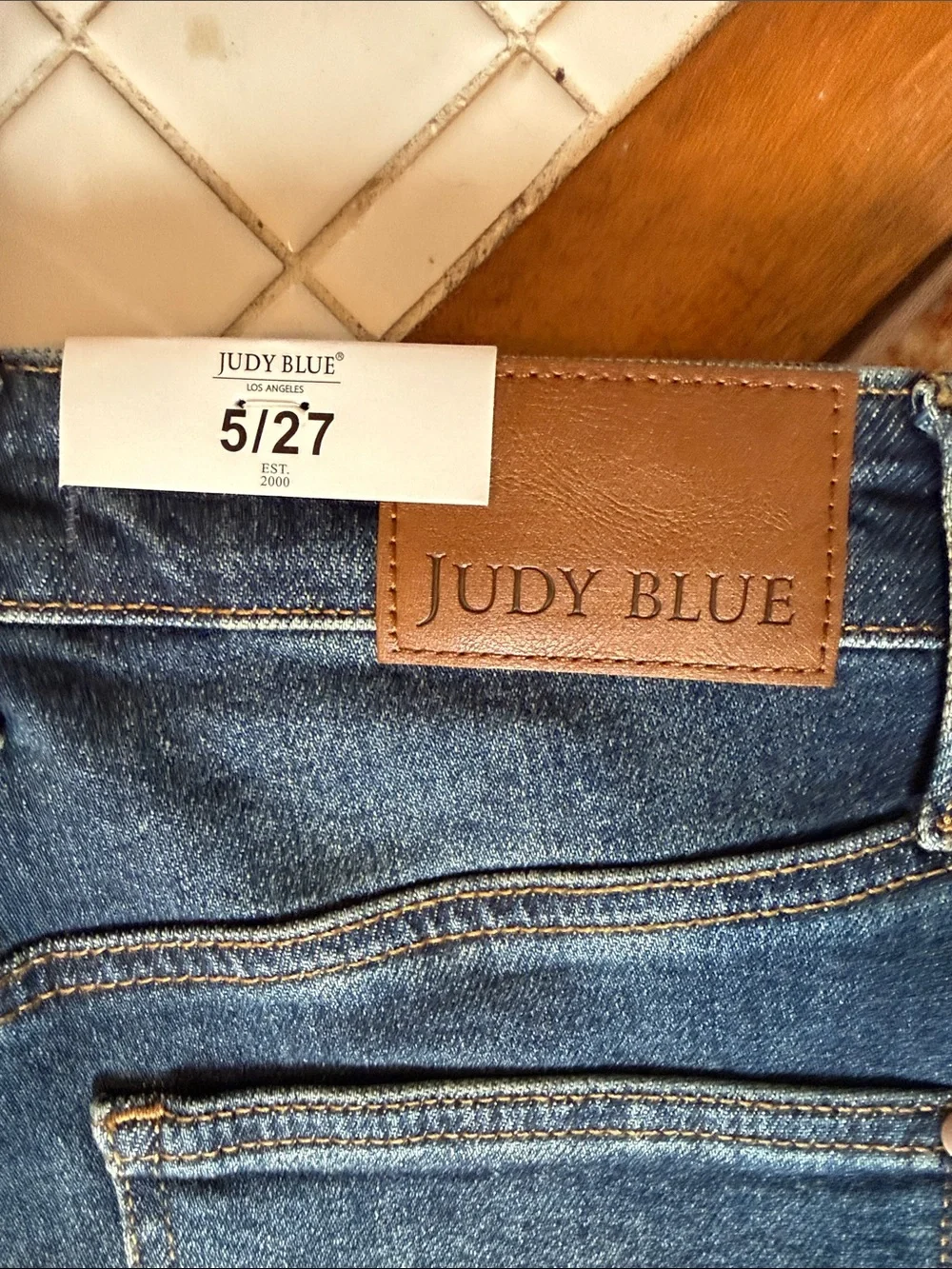 Judy Blue High Rise dark wash tummy control retro wide leg jeans- NWT. Retail 78